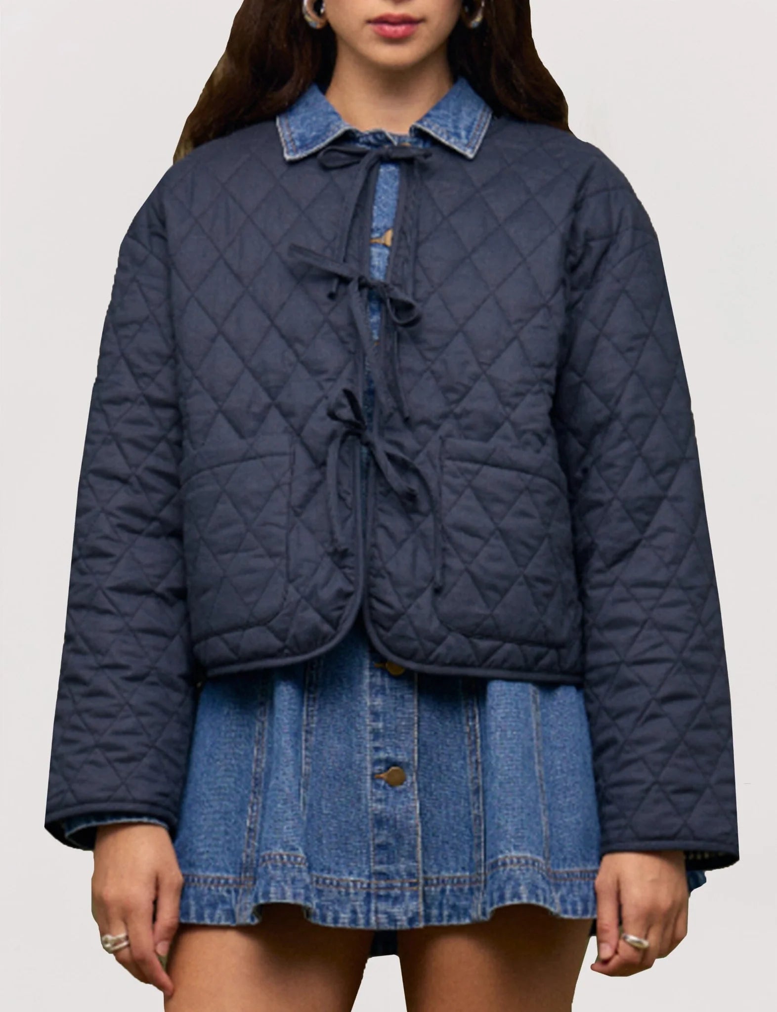 Jo Reversible Jacket- Navy & White