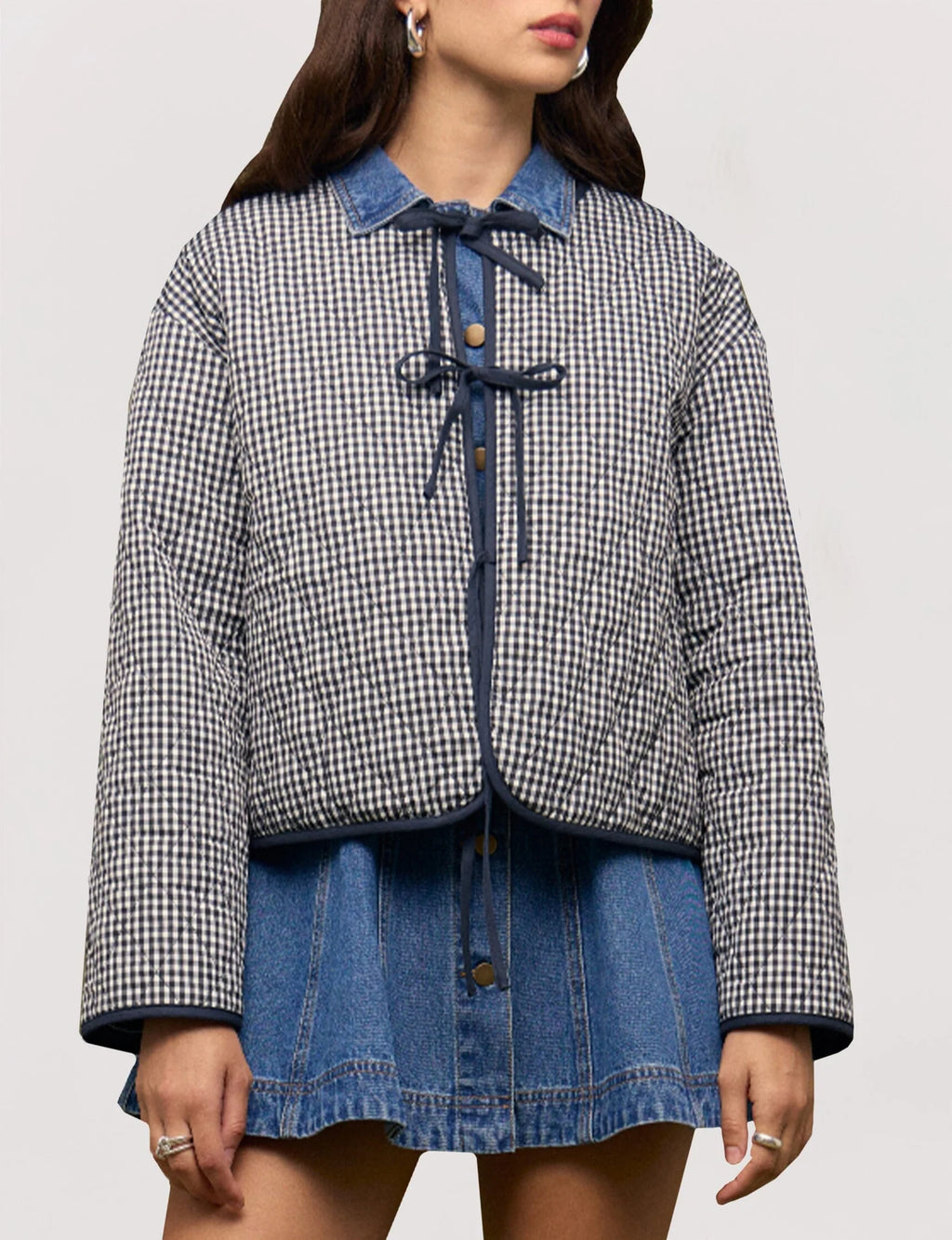 Jo Reversible Jacket- Navy & White