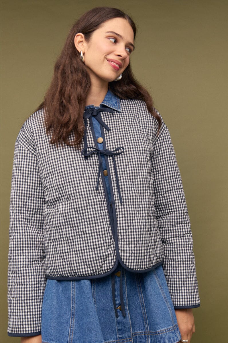 Jo Reversible Jacket- Navy & White