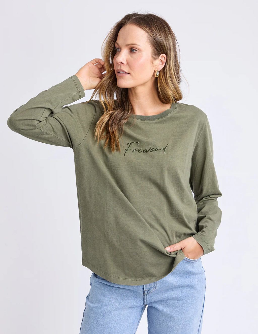 Signature Long Sleeve- Khaki