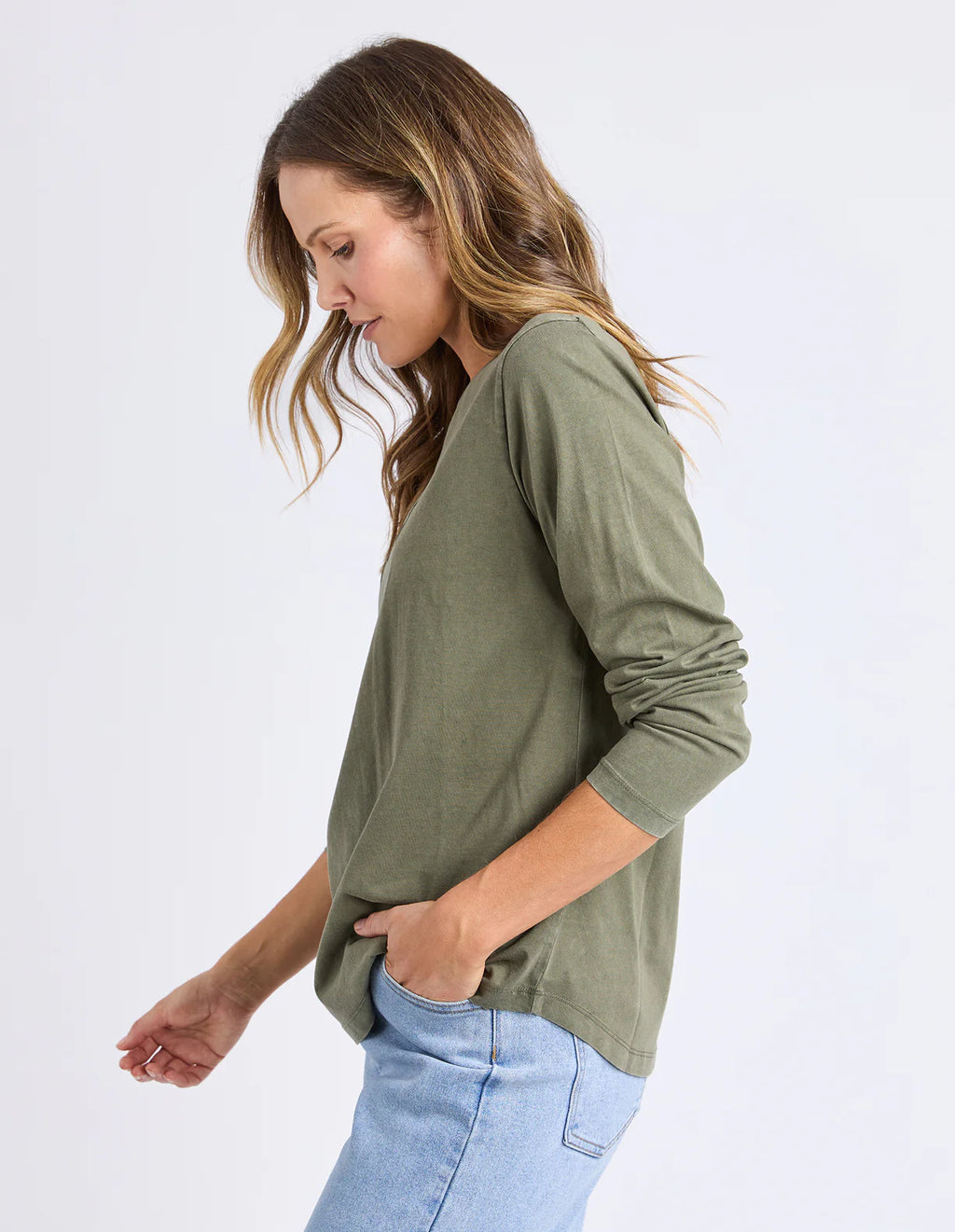 Signature Long Sleeve- Khaki