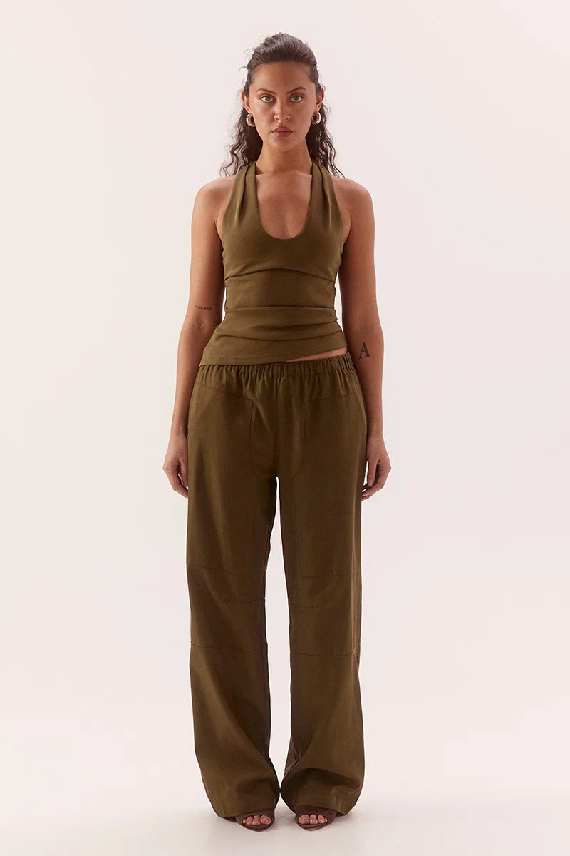 Lora Tank- Deep Khaki