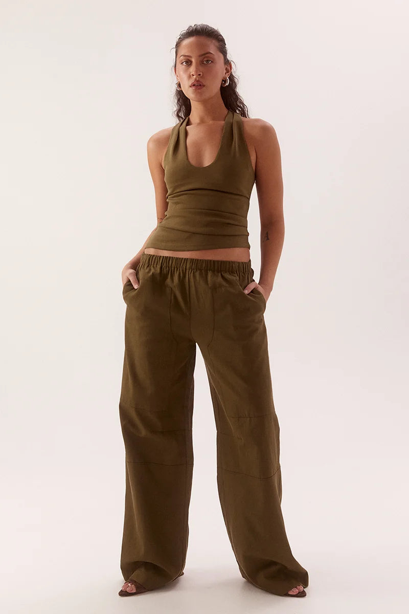Lora Tank- Deep Khaki