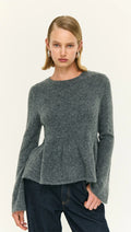 Noelle Peplum Knit Top