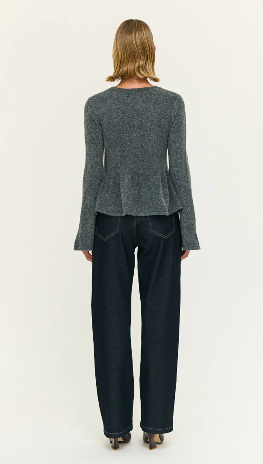 Noelle Peplum Knit Top