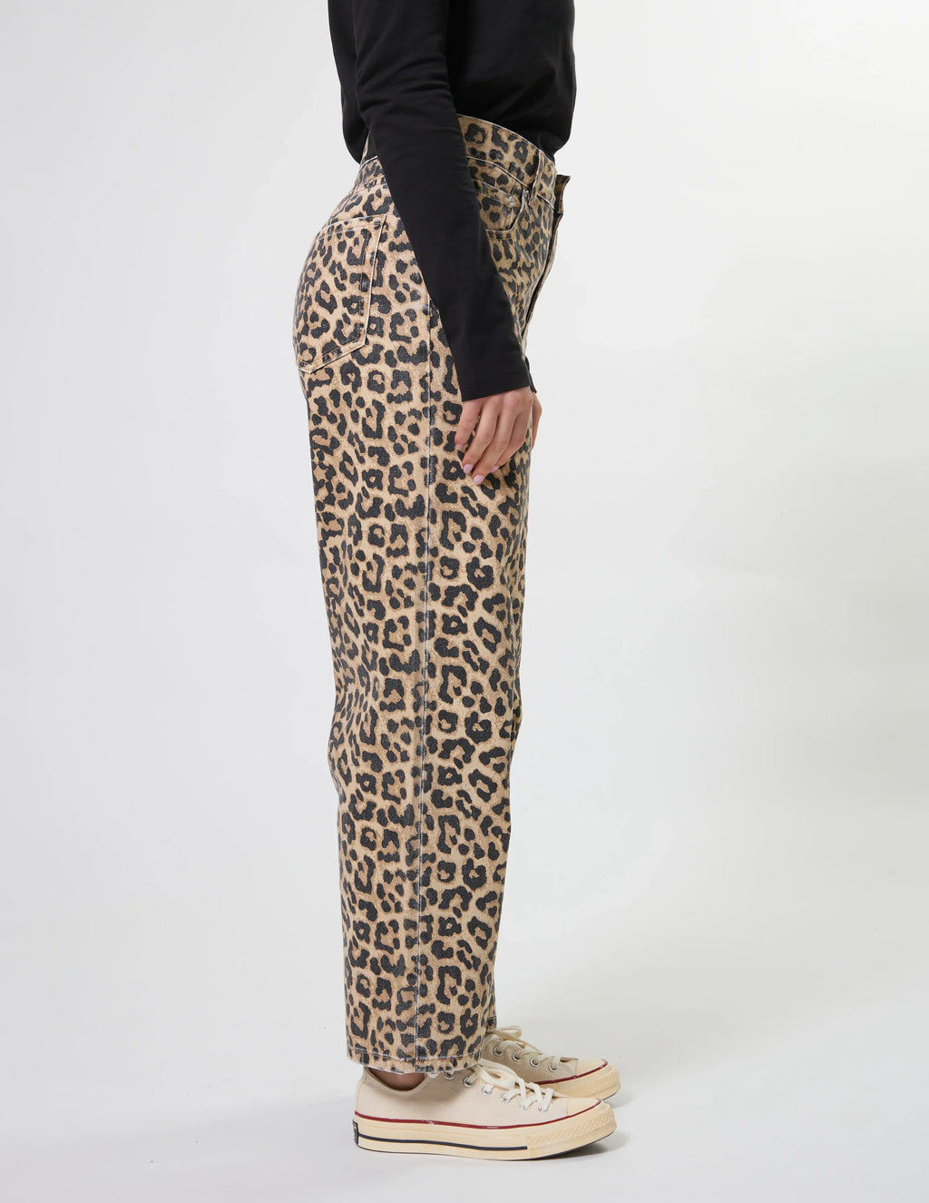 Carson Barrel Jean- Leopard