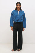 Mabel Bomber Jacket (Mid Blue)