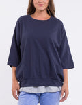 Mazie Sweat-Navy