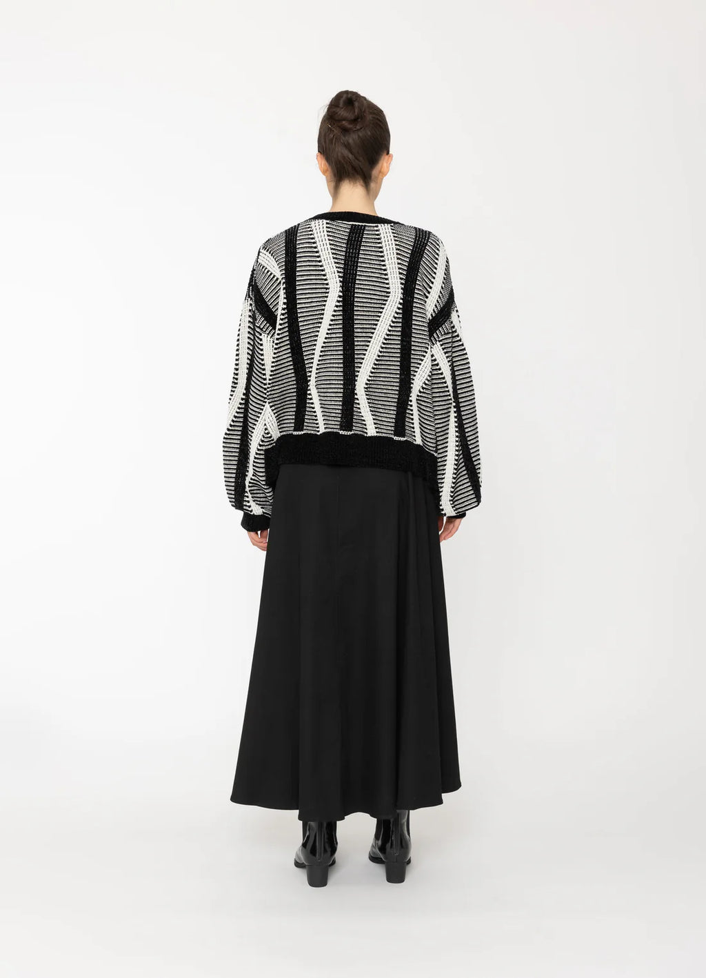 Nalu Top- Black+White