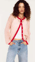 Naria Cardi -Pink/Red