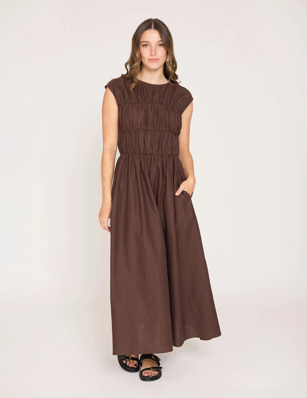Natalie Dress- Chocolate