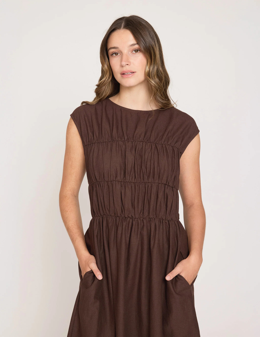 Natalie Dress- Chocolate