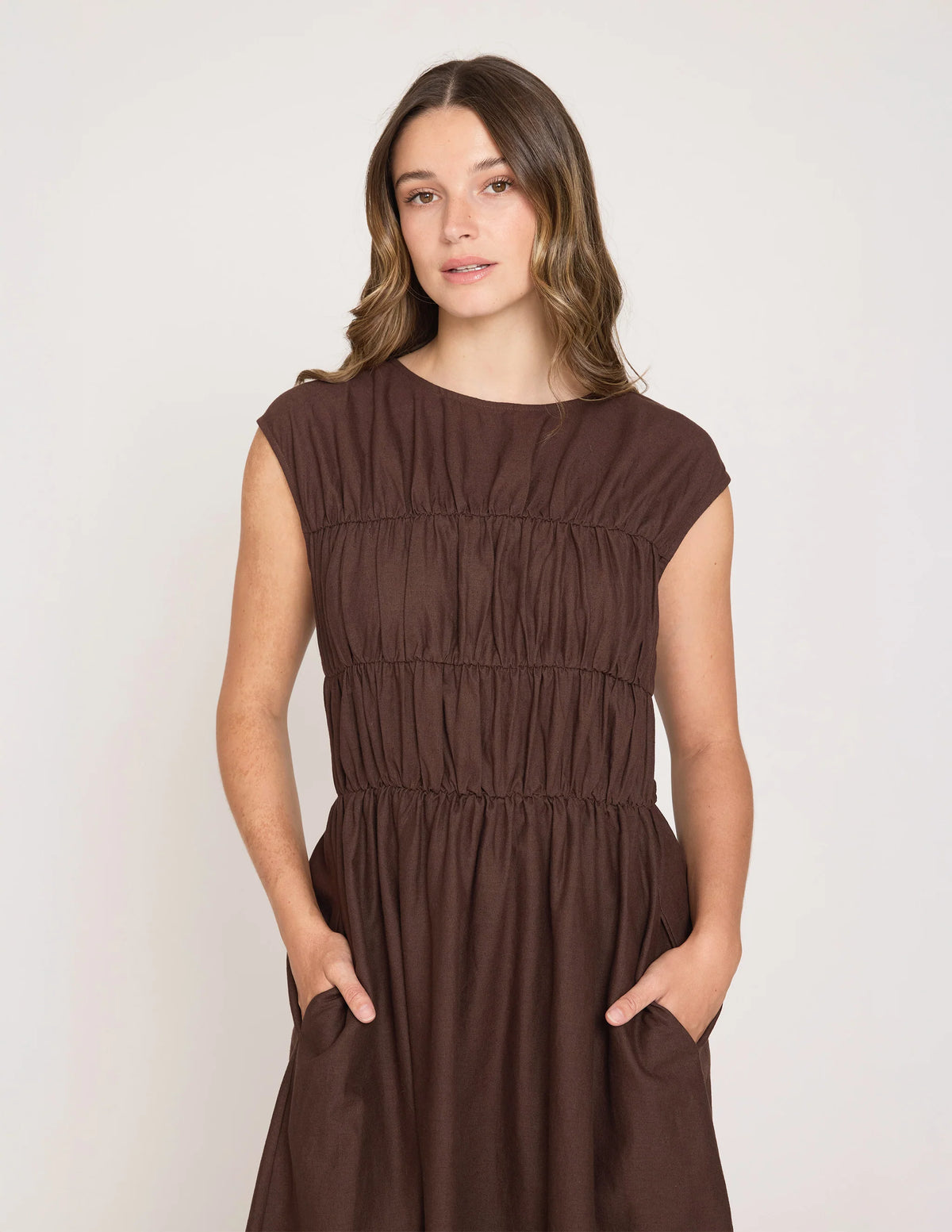 Natalie Dress- Chocolate