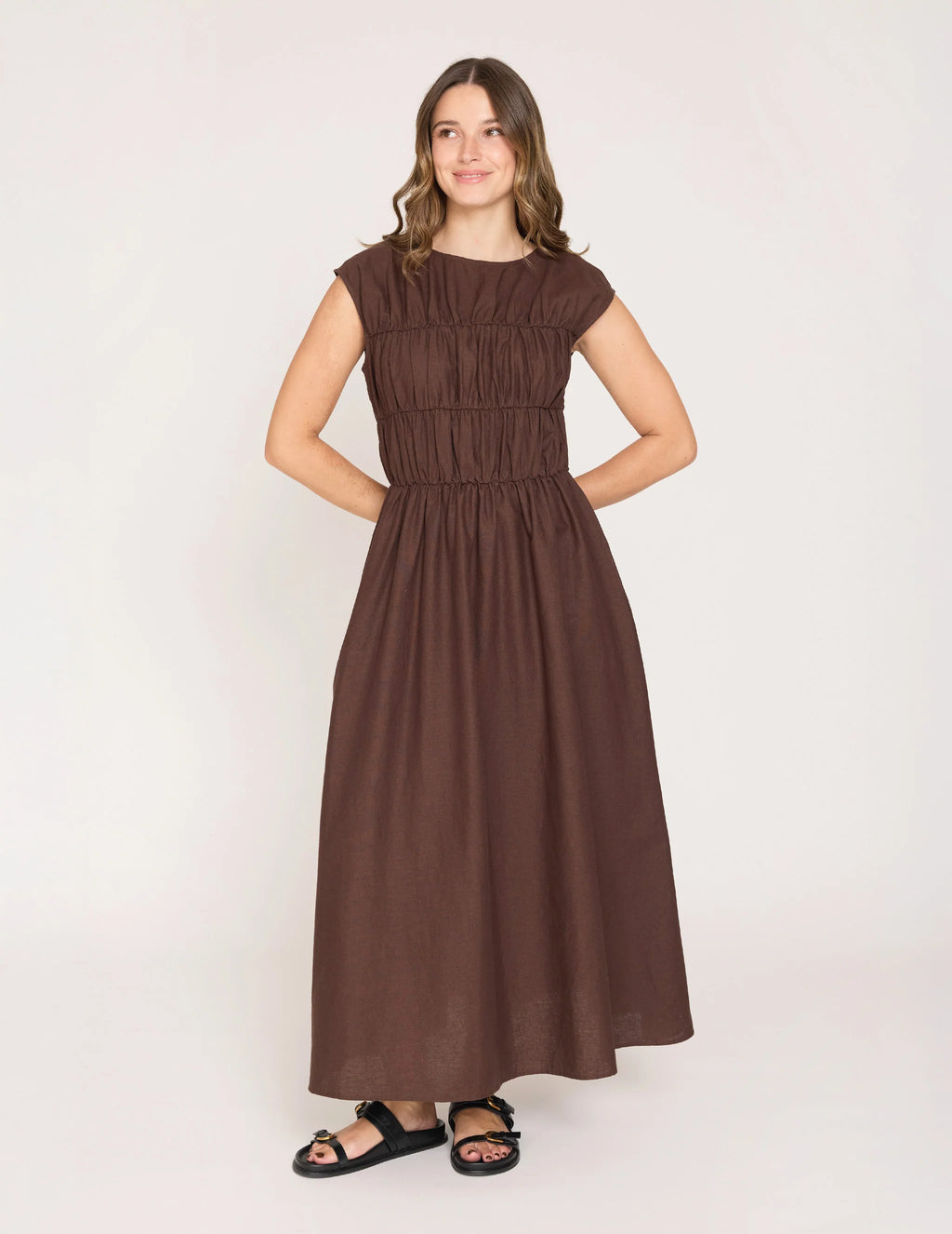 Natalie Dress- Chocolate