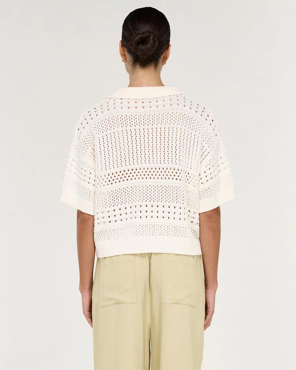 Nova Crochet Polo Knit
