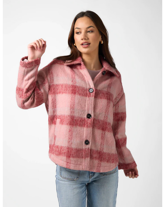 Stella + Gemma Paige Shacket - Winterberry