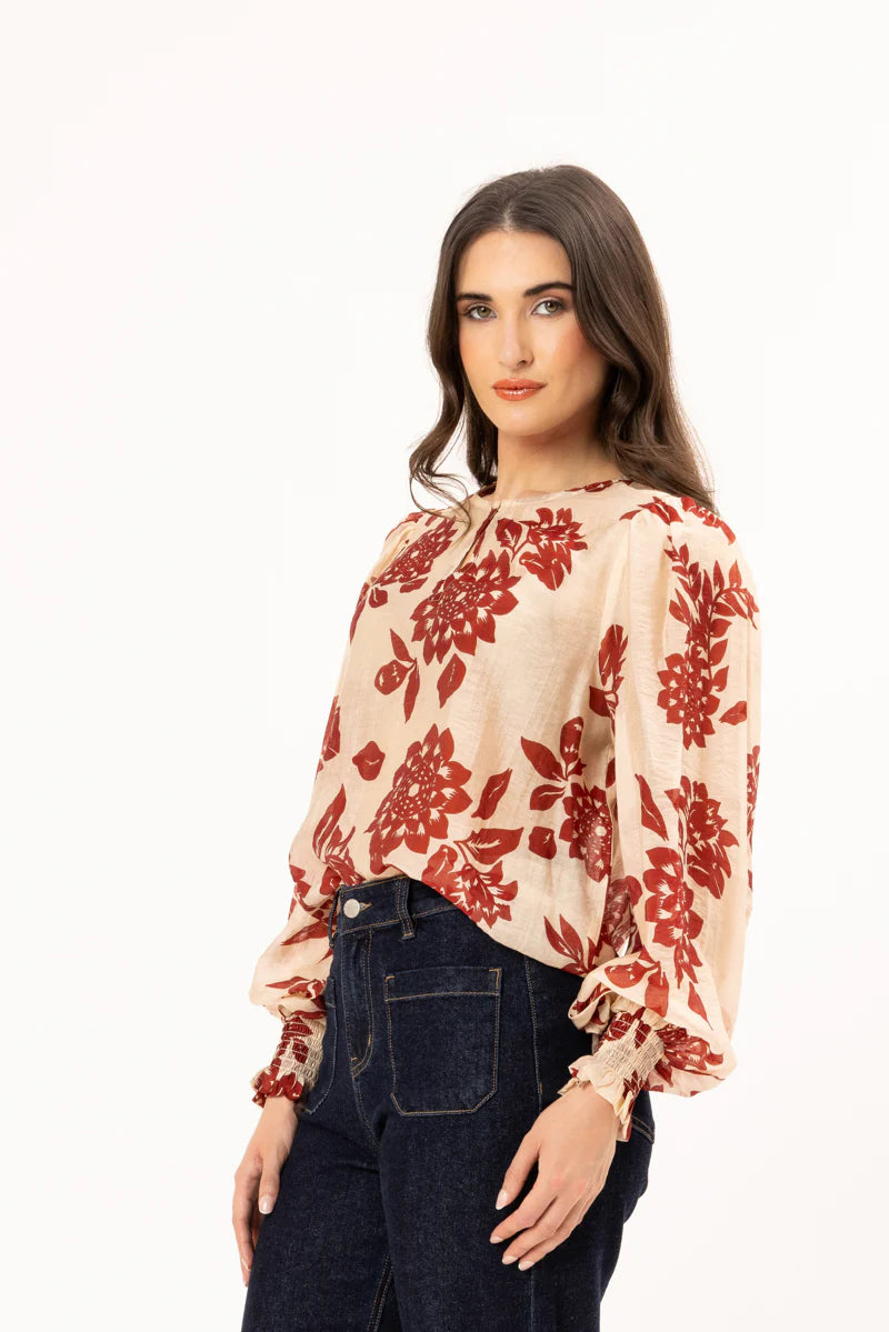 Havana Top-Scarlett Bloom