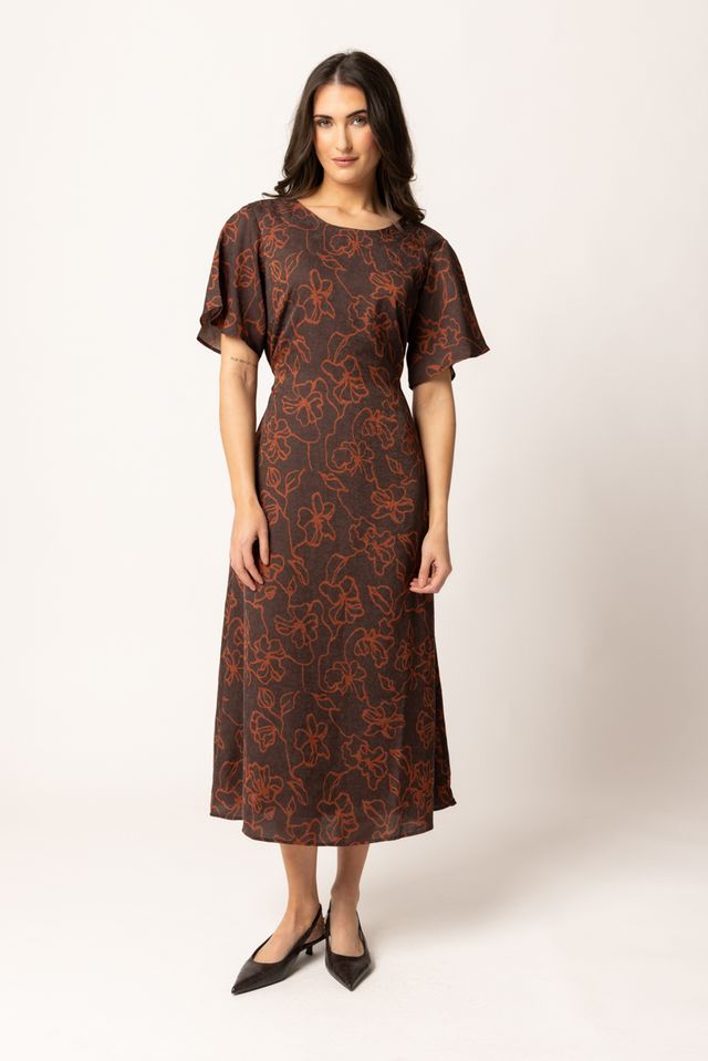 Riviera Dress- Walnut Whisper