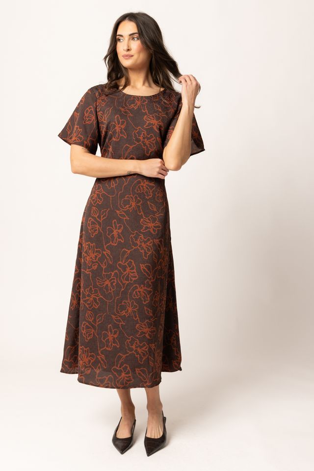 Riviera Dress- Walnut Whisper