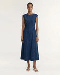 Roma Chambray Midi Dress