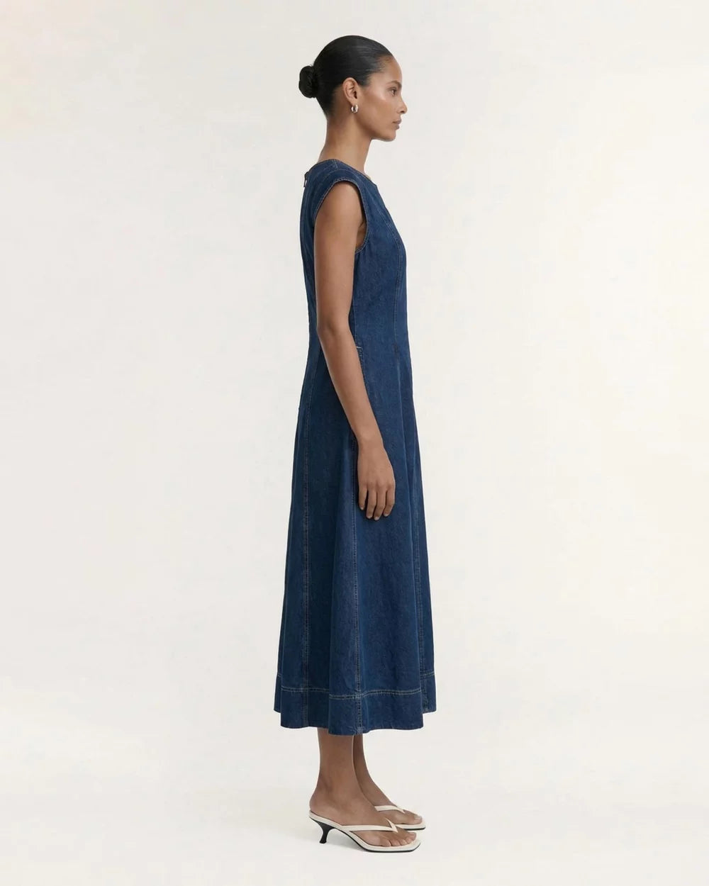 Roma Chambray Midi Dress