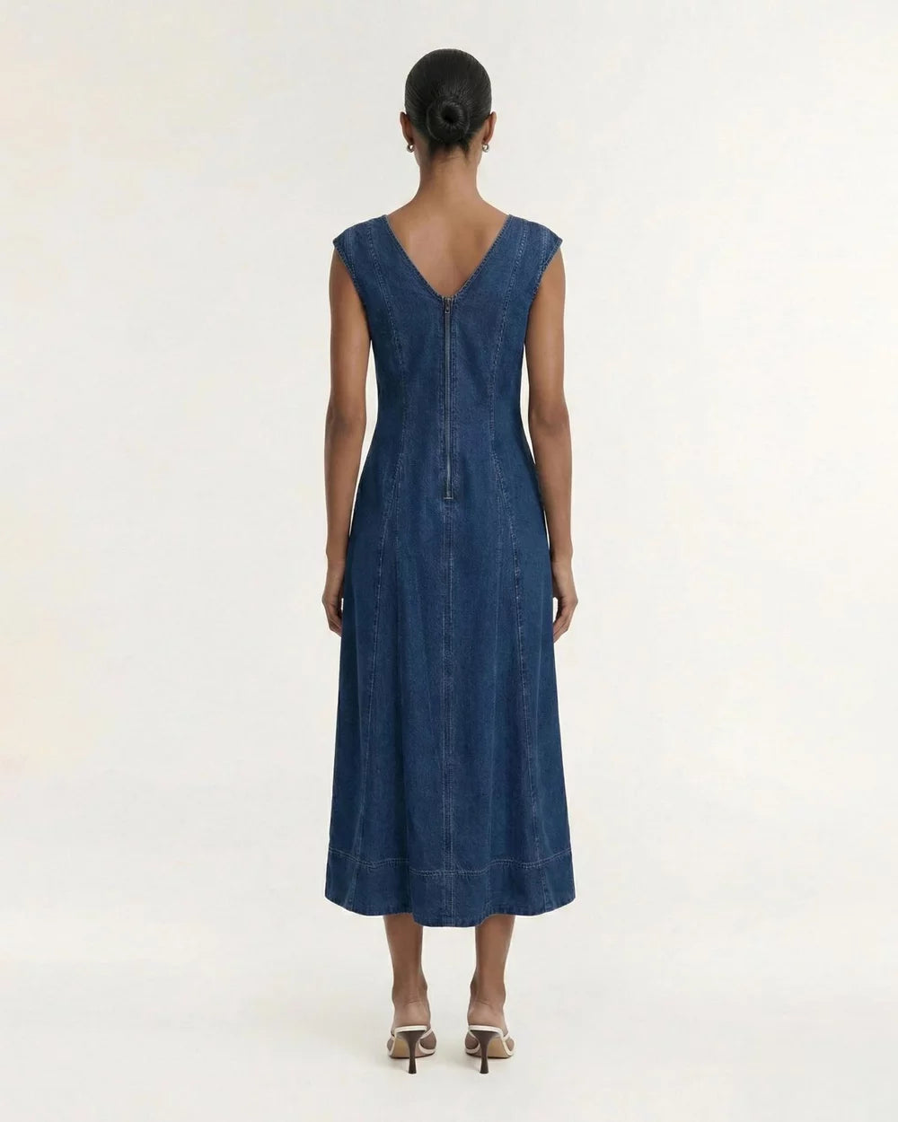 Roma Chambray Midi Dress
