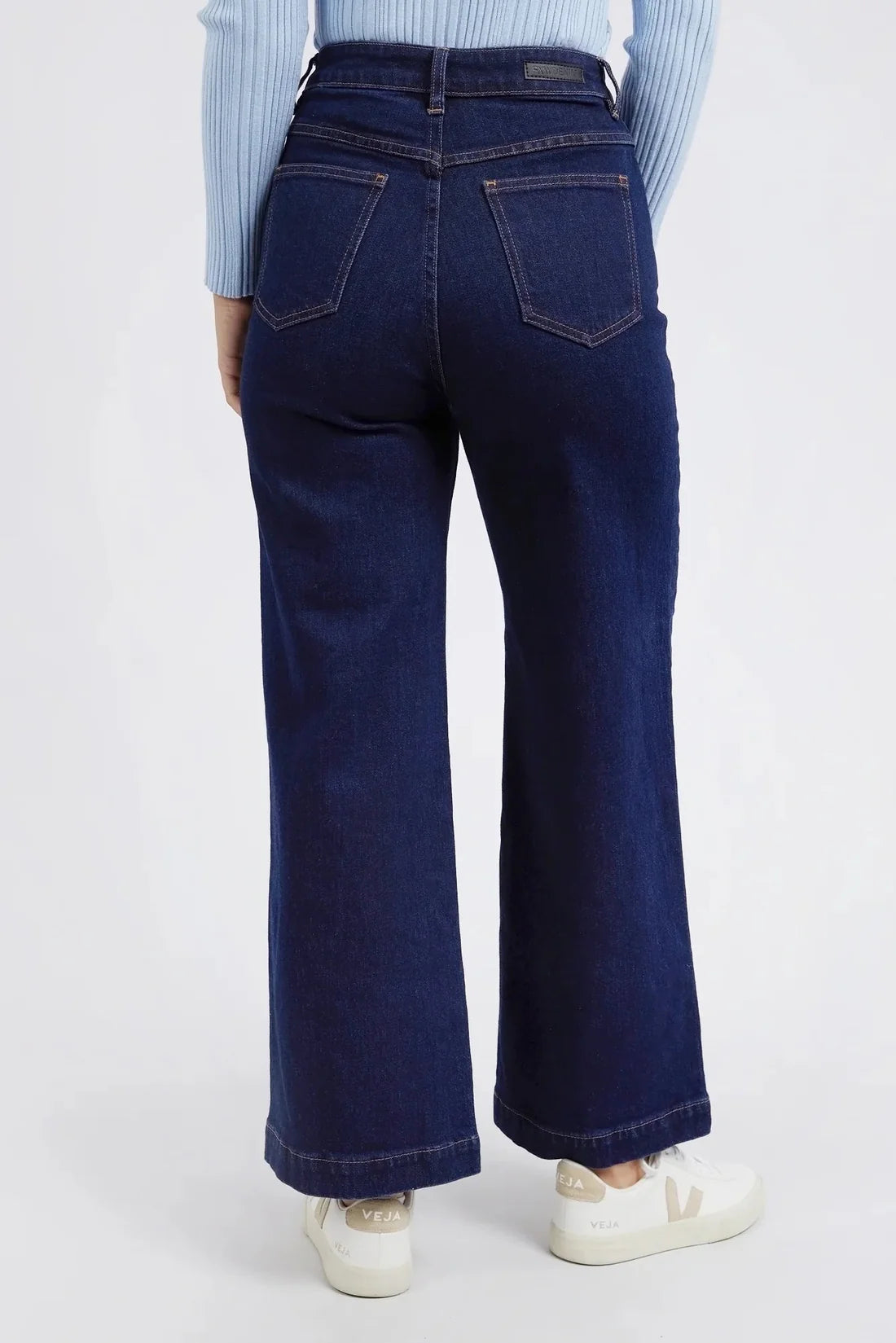 Sarah Wide Leg Jean- Dark Blue