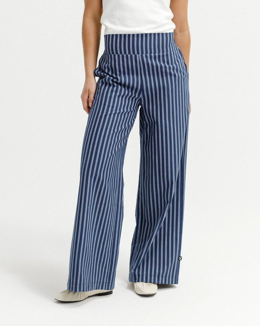 Sawyer Pants-Navy Stripes