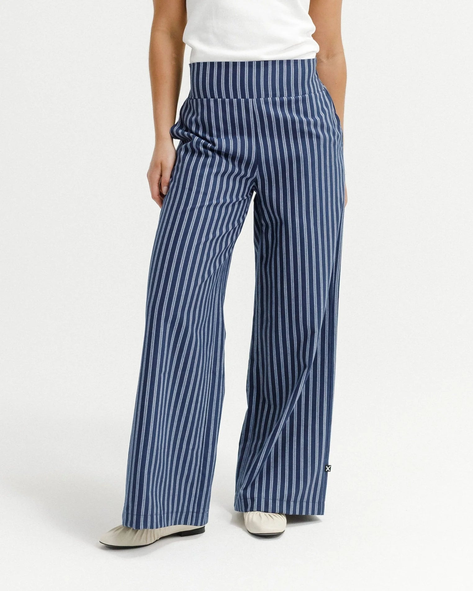 Sawyer Pants-Navy Stripes