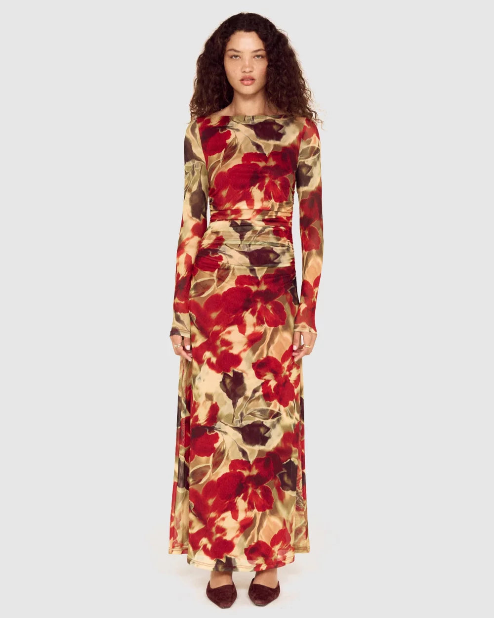 Selma Mesh Midi Dress