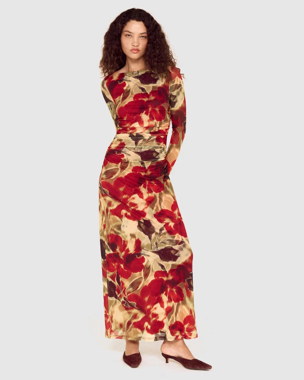 Selma Mesh Midi Dress