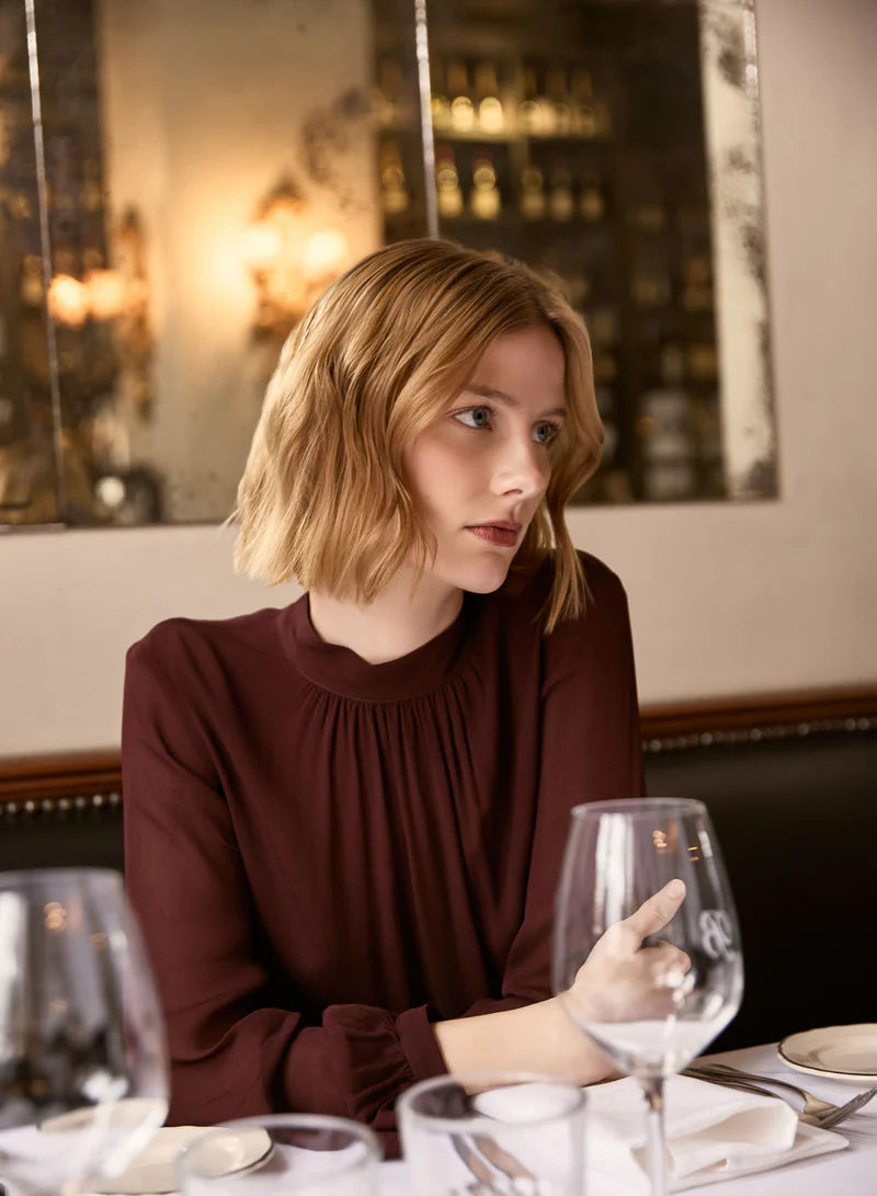 Solene Blouse-Mulberry