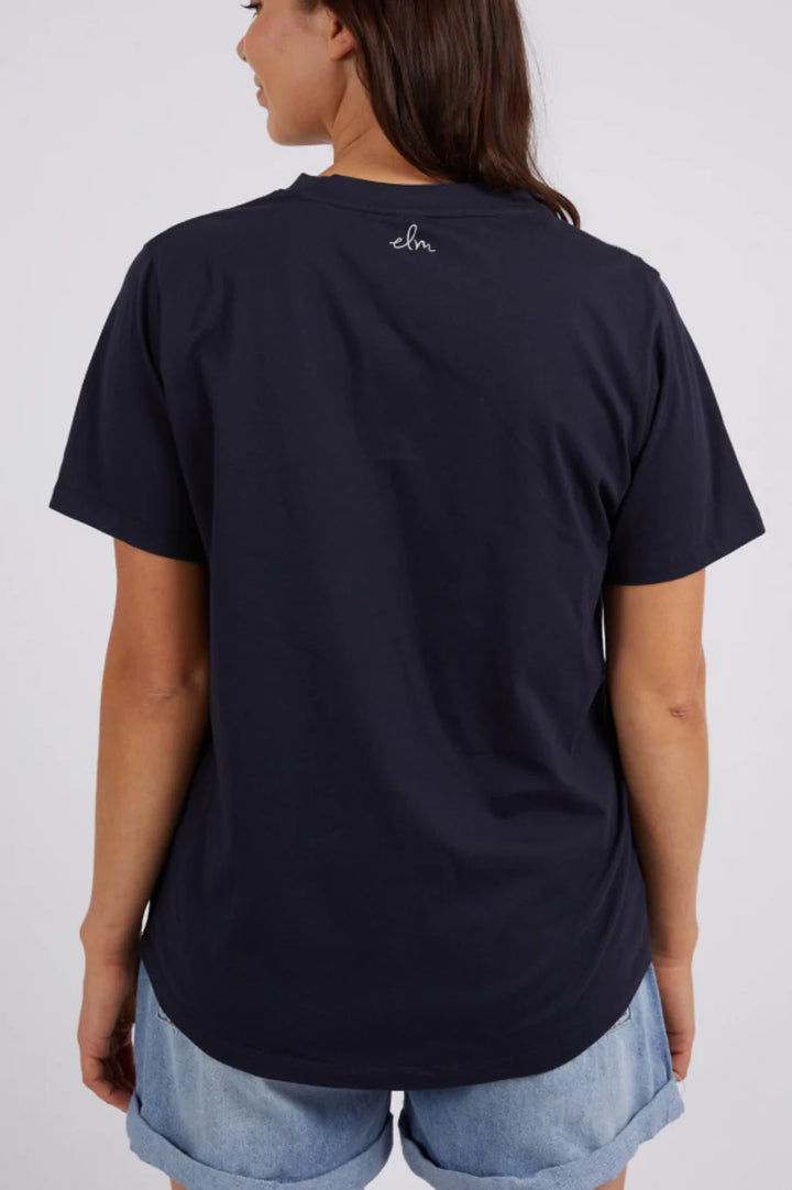 Elm Sparkle Star Tee | Navy and Silver