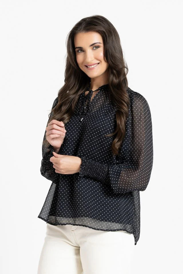 Byron Blouse-Black Spot