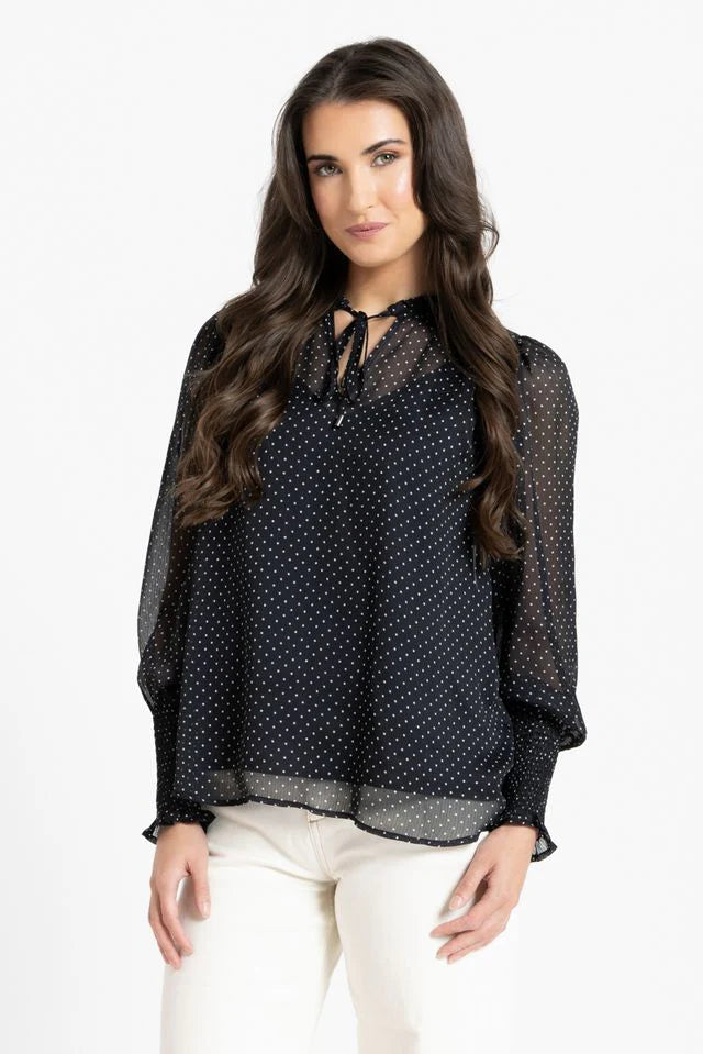 Byron Blouse-Black Spot