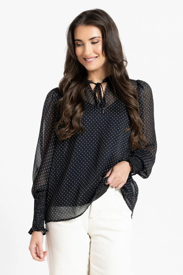 Byron Blouse-Black Spot
