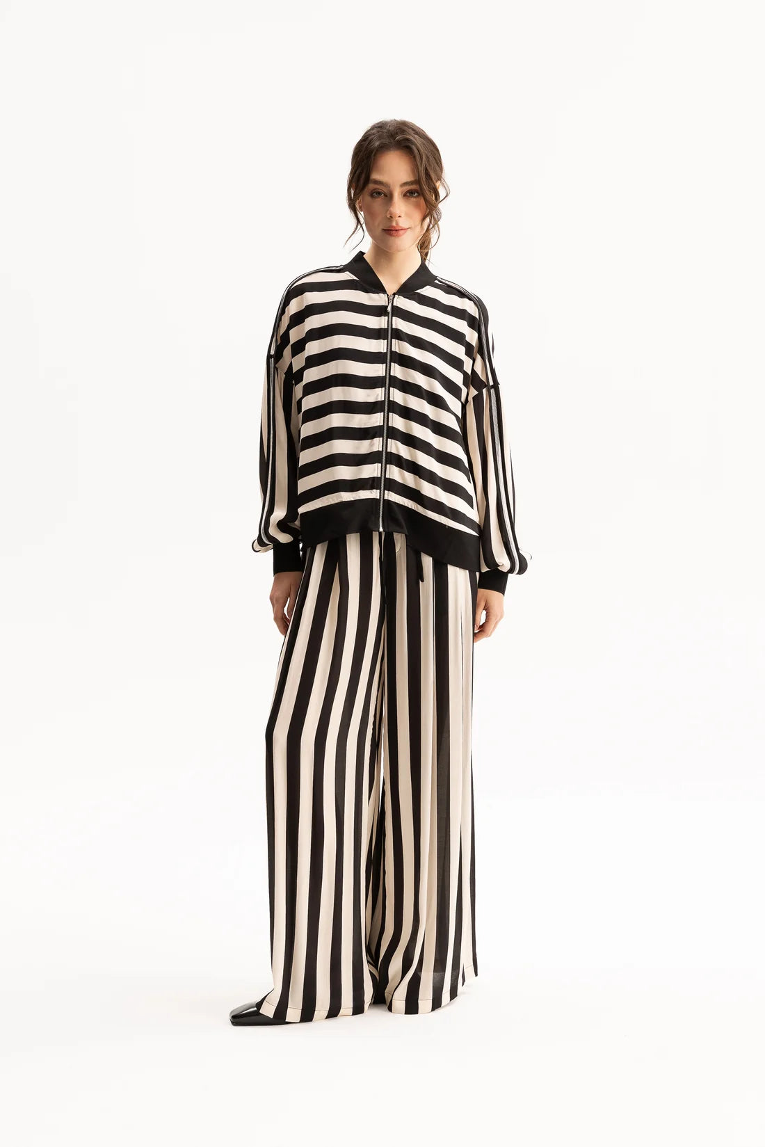 Cora Bomber- Stripe