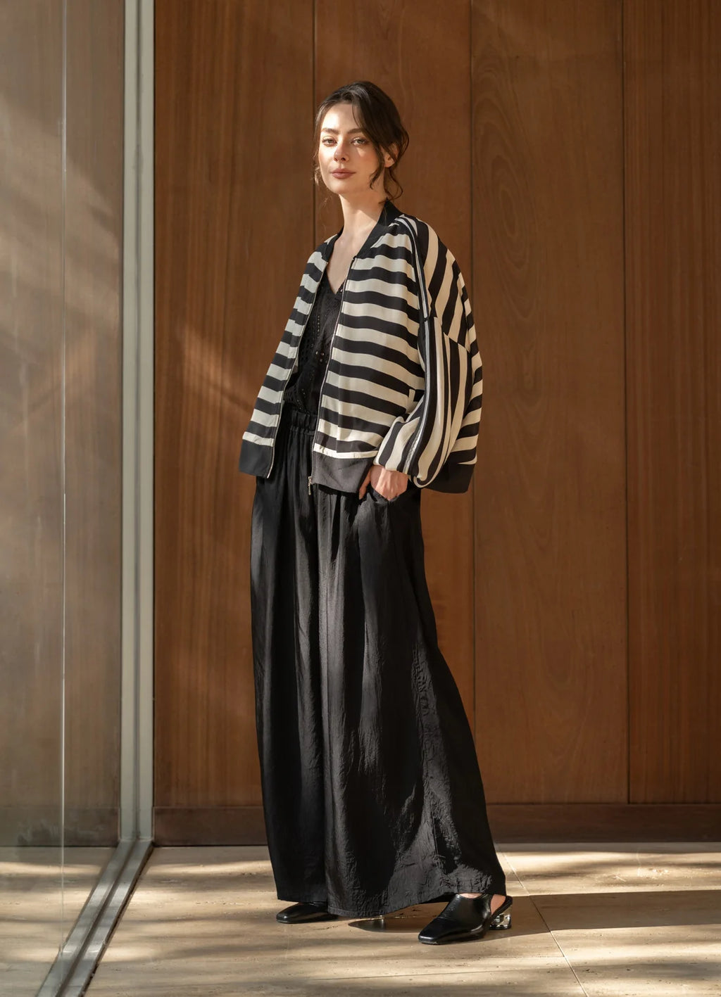 Cora Bomber- Stripe