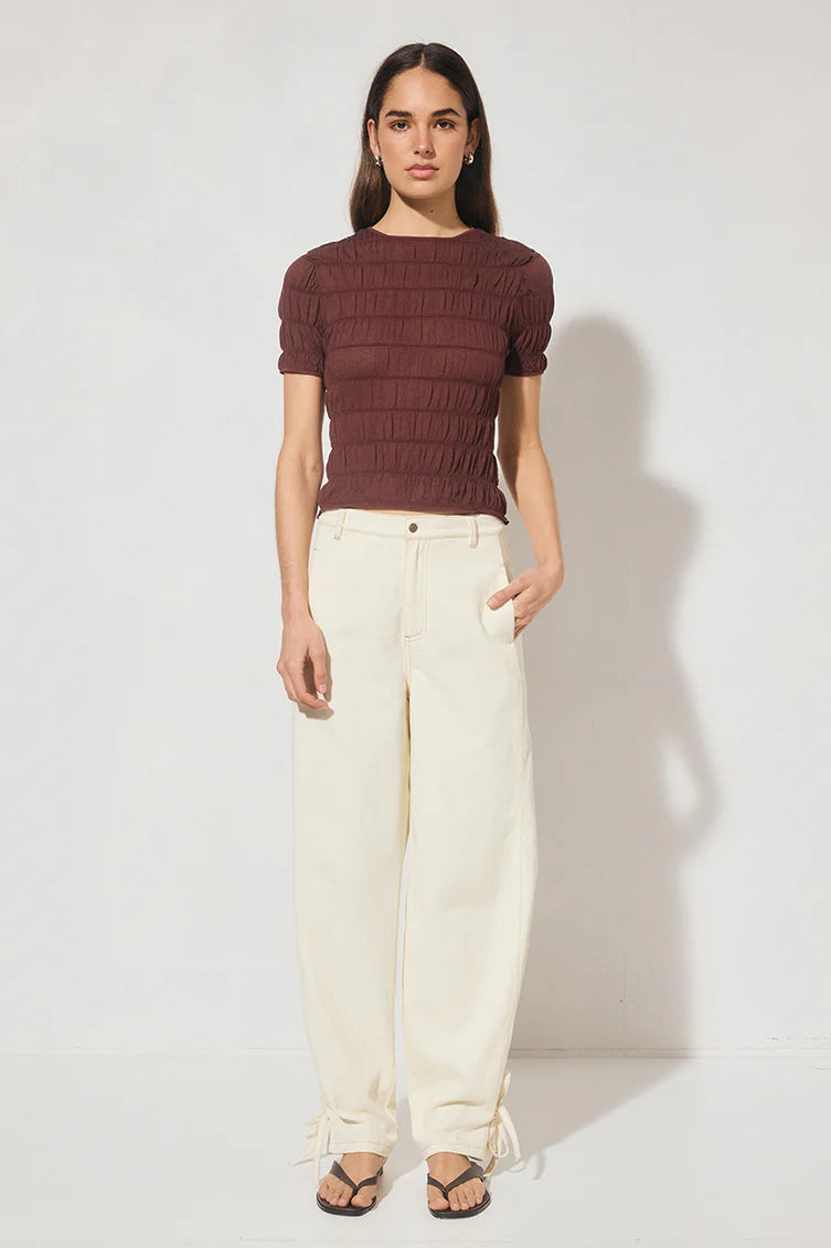 Vega Knit Top-Plum
