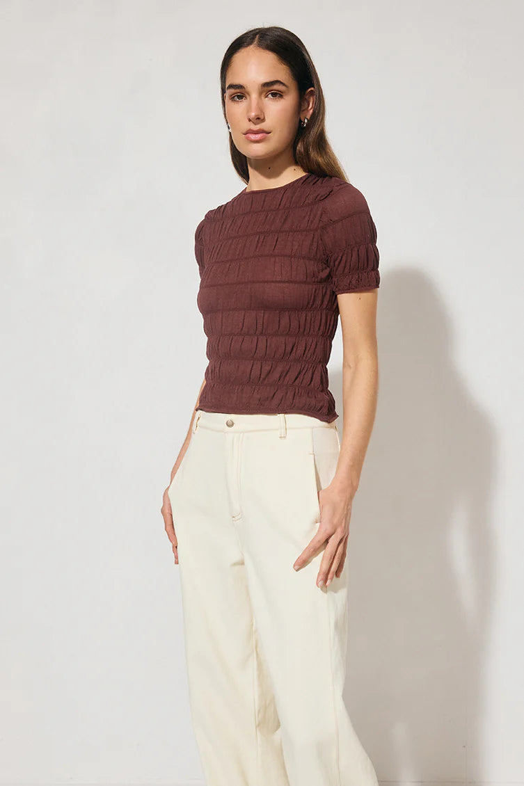 Vega Knit Top-Plum