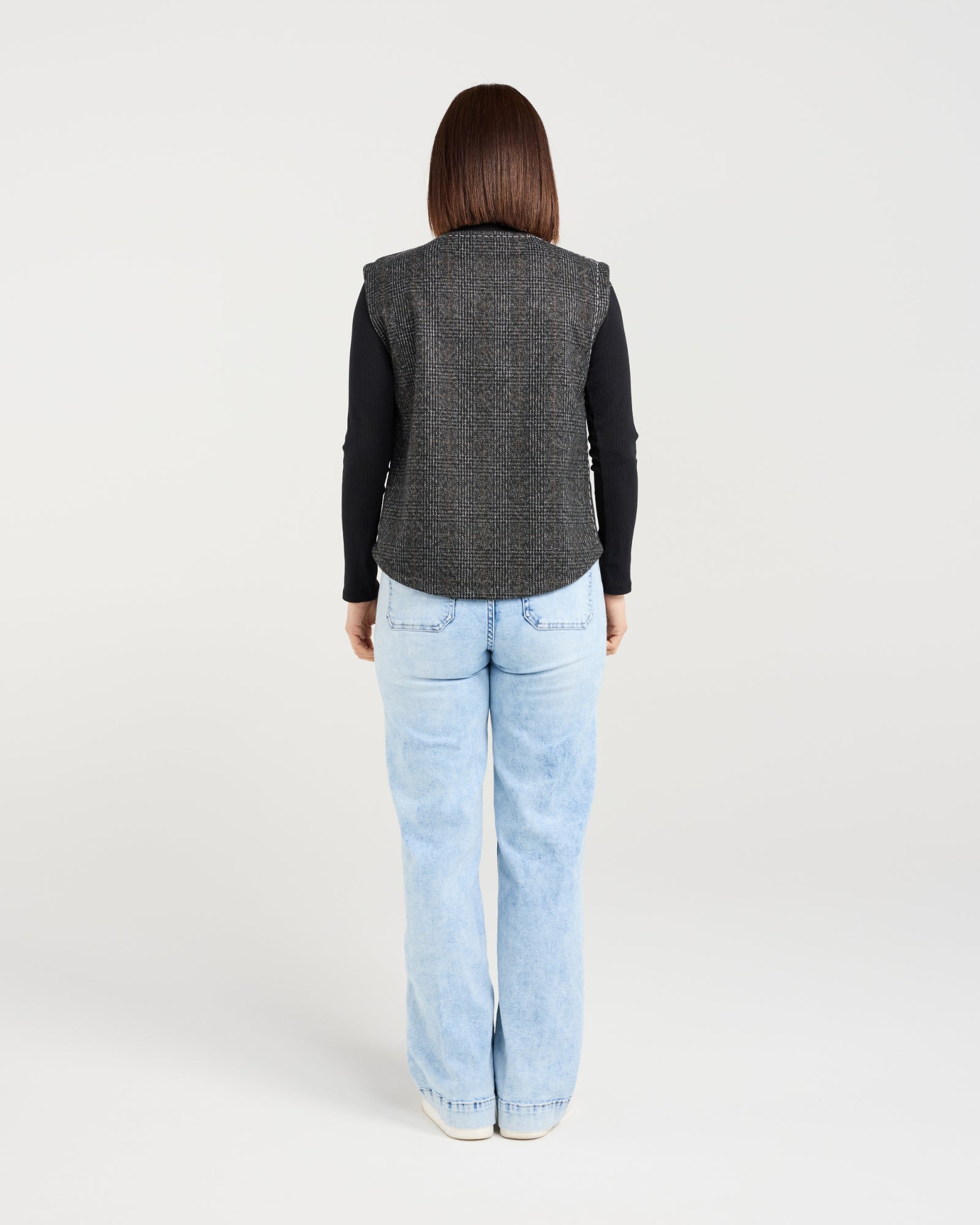 Verona Vest-Stone Plaid