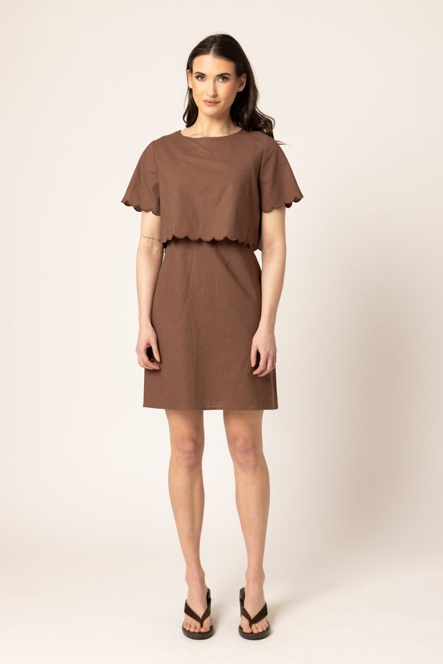 Ladies Day Mini Dress- Walnut