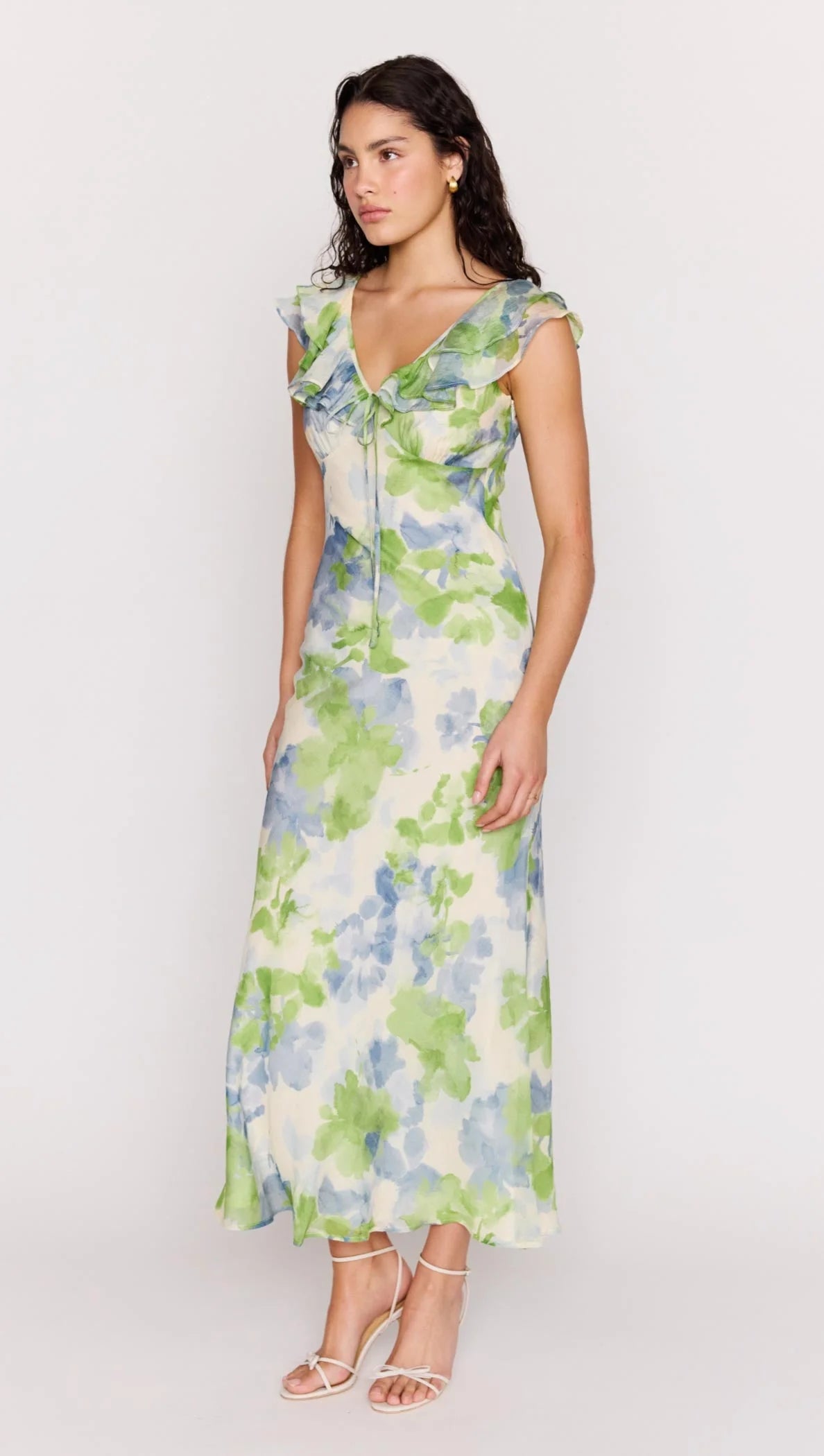 Watercolour Carrie Ruffled Dress