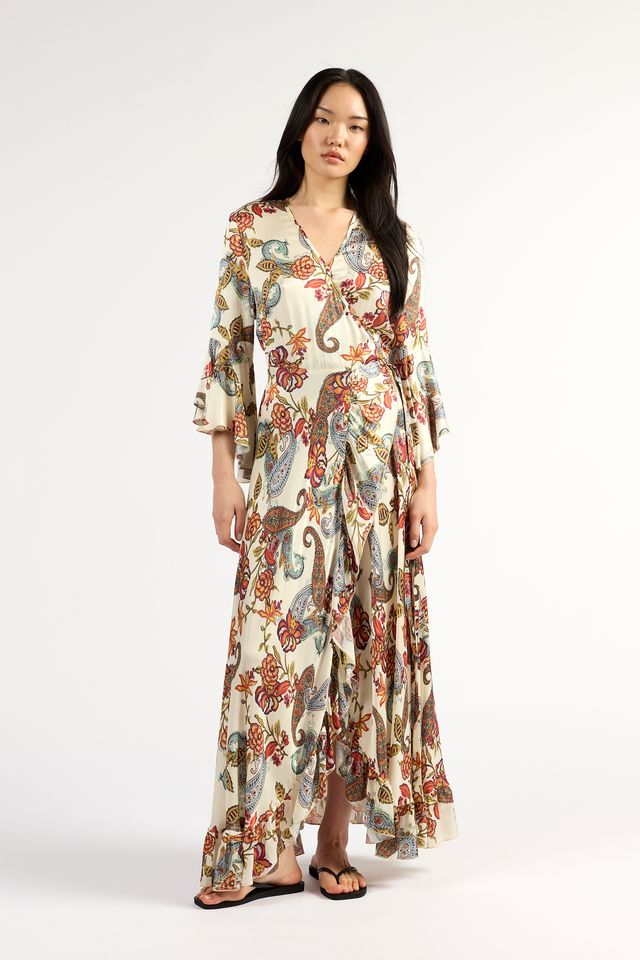 Alice Wrap Dress- Cloud Floral