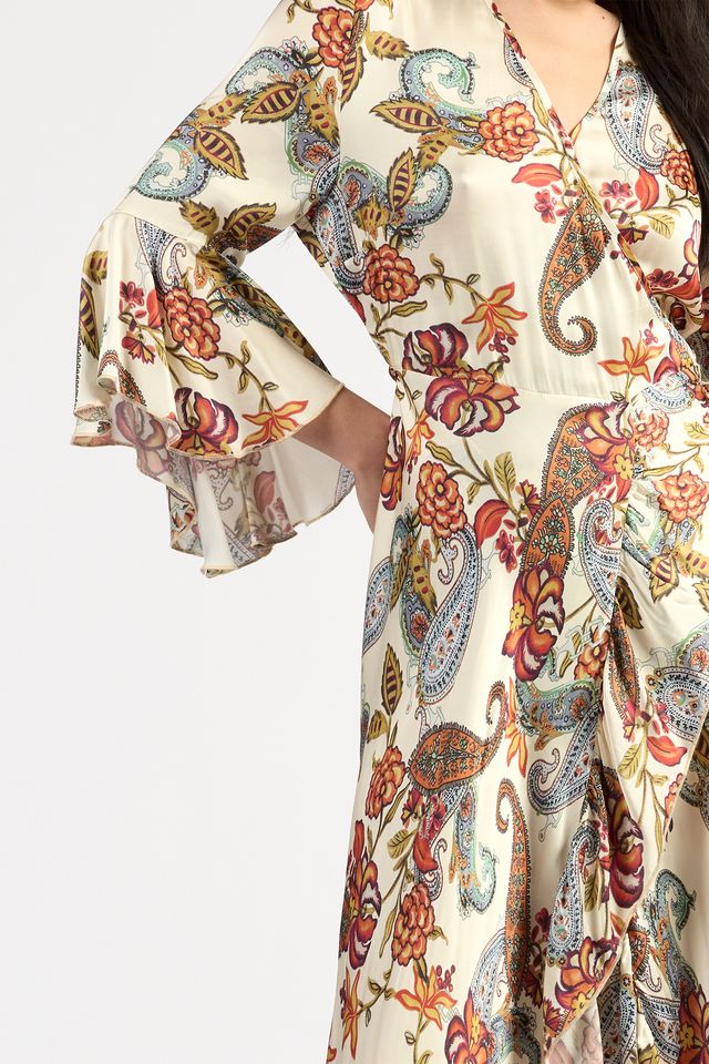 Alice Wrap Dress- Cloud Floral