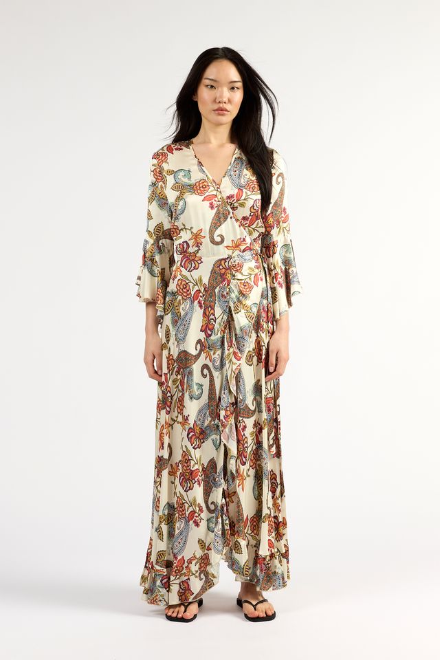 Alice Wrap Dress- Cloud Floral