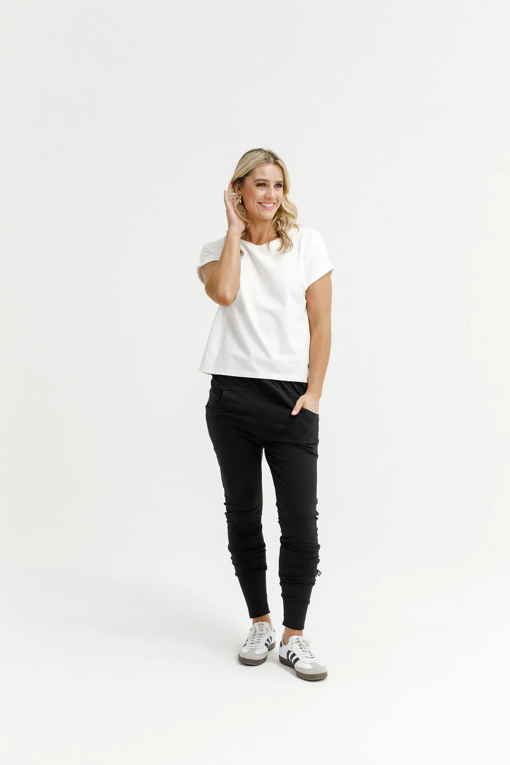 Apartment Pants - Winter Weight - Black with white X outline