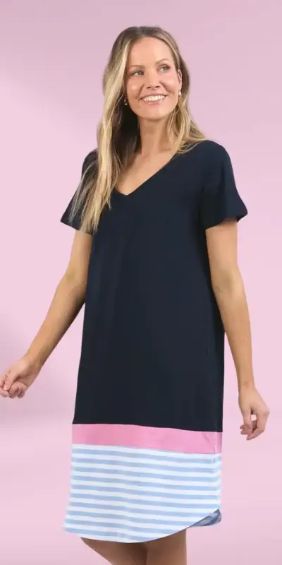 Draw The Line Tee Dress